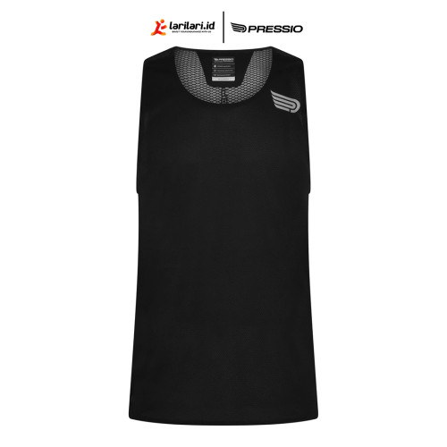 PRESSIO - Men - Elite Singlet - Black/Silver PRESSIO - Men - Elite Singlet - Black/Silver